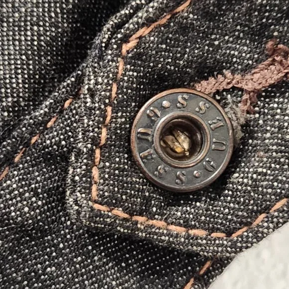 Vintage Y2K Guess Jeans XS/TP Dark Wash Denim Button Front Short Jumpsuit - Picture 5 of 7